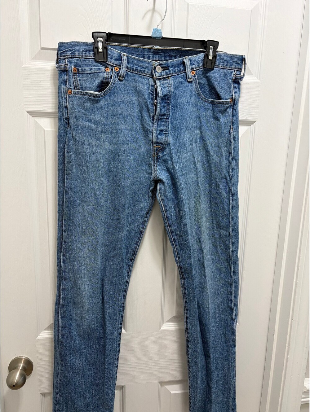 Vintage Levi's 501 Blue Denim Jeans Button Fly Size 36x34